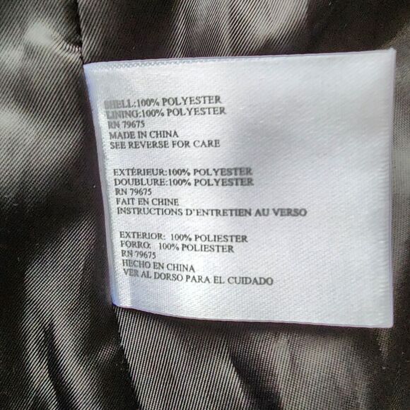 Michael Kors Missy Hooded Coat Women Size S Black Long Sleeve Full Zip Polyester - Picture 6 of 13